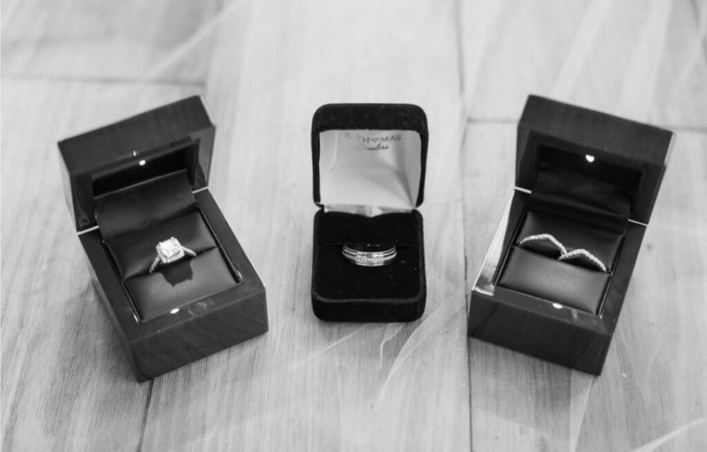 wedding rings at Blueberry Hill