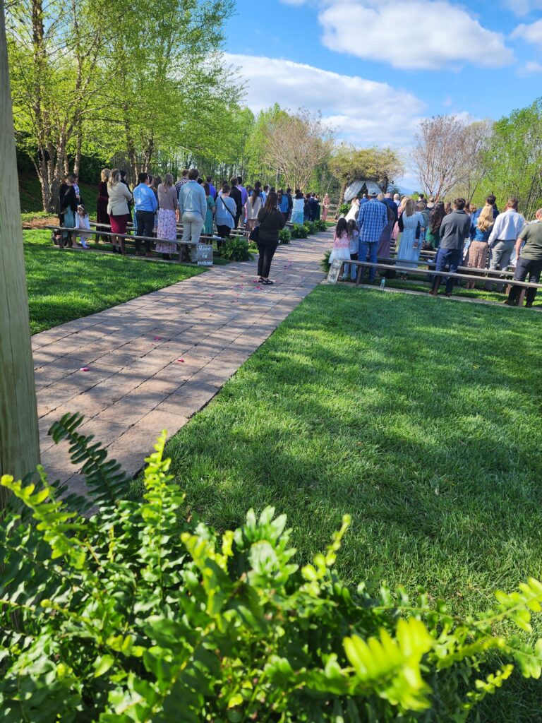 The Barn at Blueberry Hill a locally owned private wedding venue in Northwest NC providing lodging, bartender and DJ