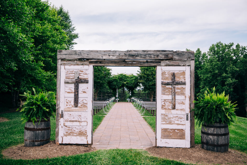 The barn at Blueberry hill a private locally owned wedding venue in northwest NC