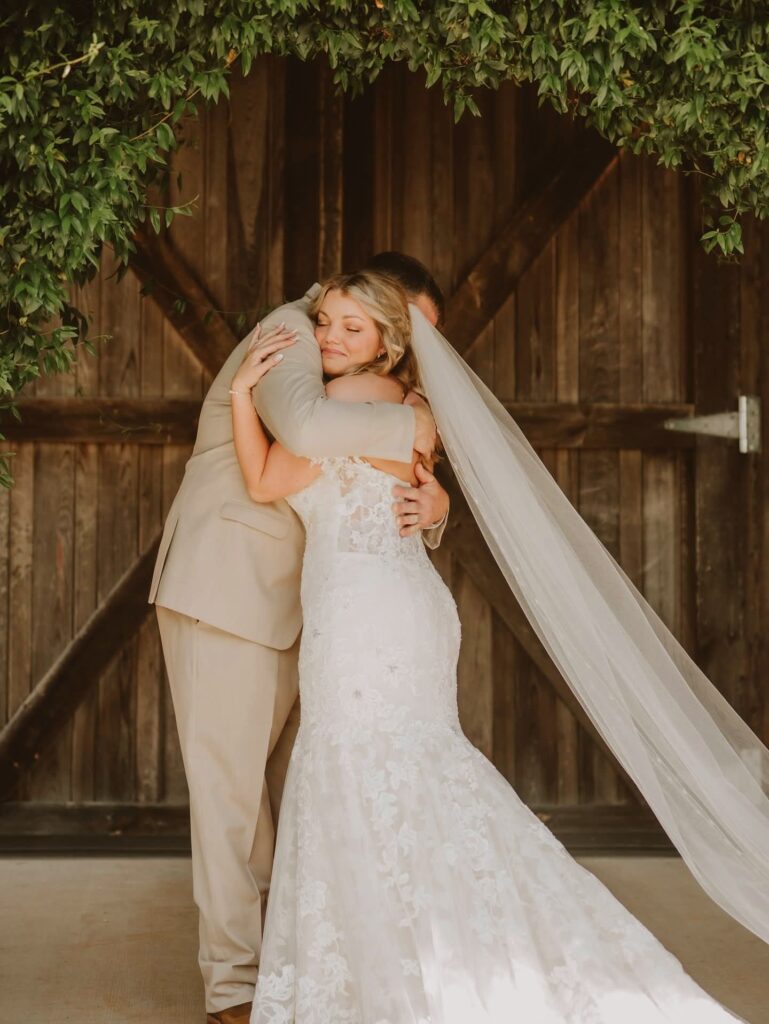 Honoring dad at The Barn at Blueberry Hill Elkin NC a wedding venue that includes lodging, Bartender, DJ and decorations near Winston-Salem and Charlotte